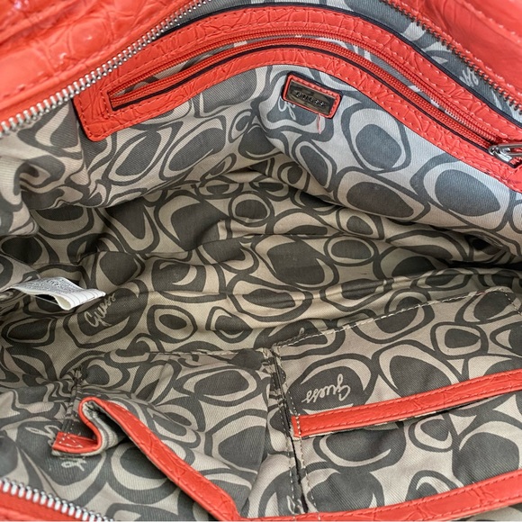 Patent Coral Guess Bag and Matching Wallet Set - Picture 11 of 17